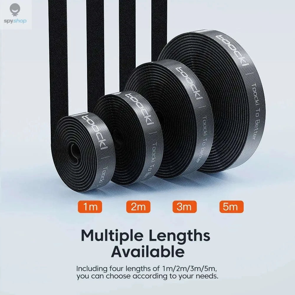 Toocki Cable Organizer Wire Winder – Tangle-Free USB & Earphone Management-1M Black