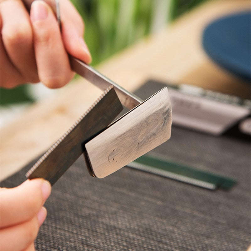 Toothed Clay Sculpting Scraper with Replaceable Blade Tool-small set