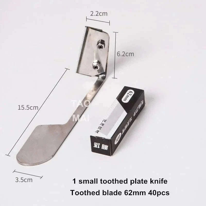 Toothed Clay Sculpting Scraper with Replaceable Blade Tool-small set