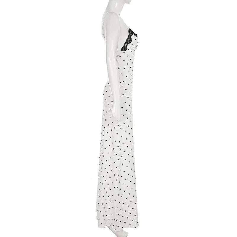 Tossy Lace V‑Neck Maxi Dress-black / M