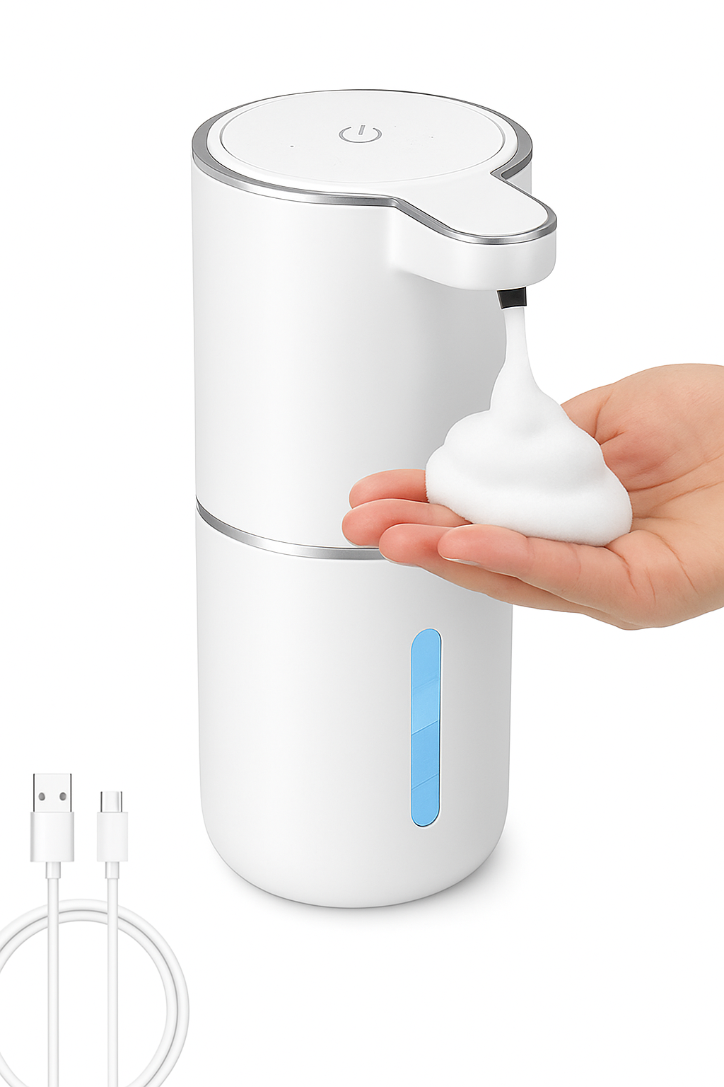 Touchless Automatic Soap Dispenser with Infrared Sensor USB Rechargeable