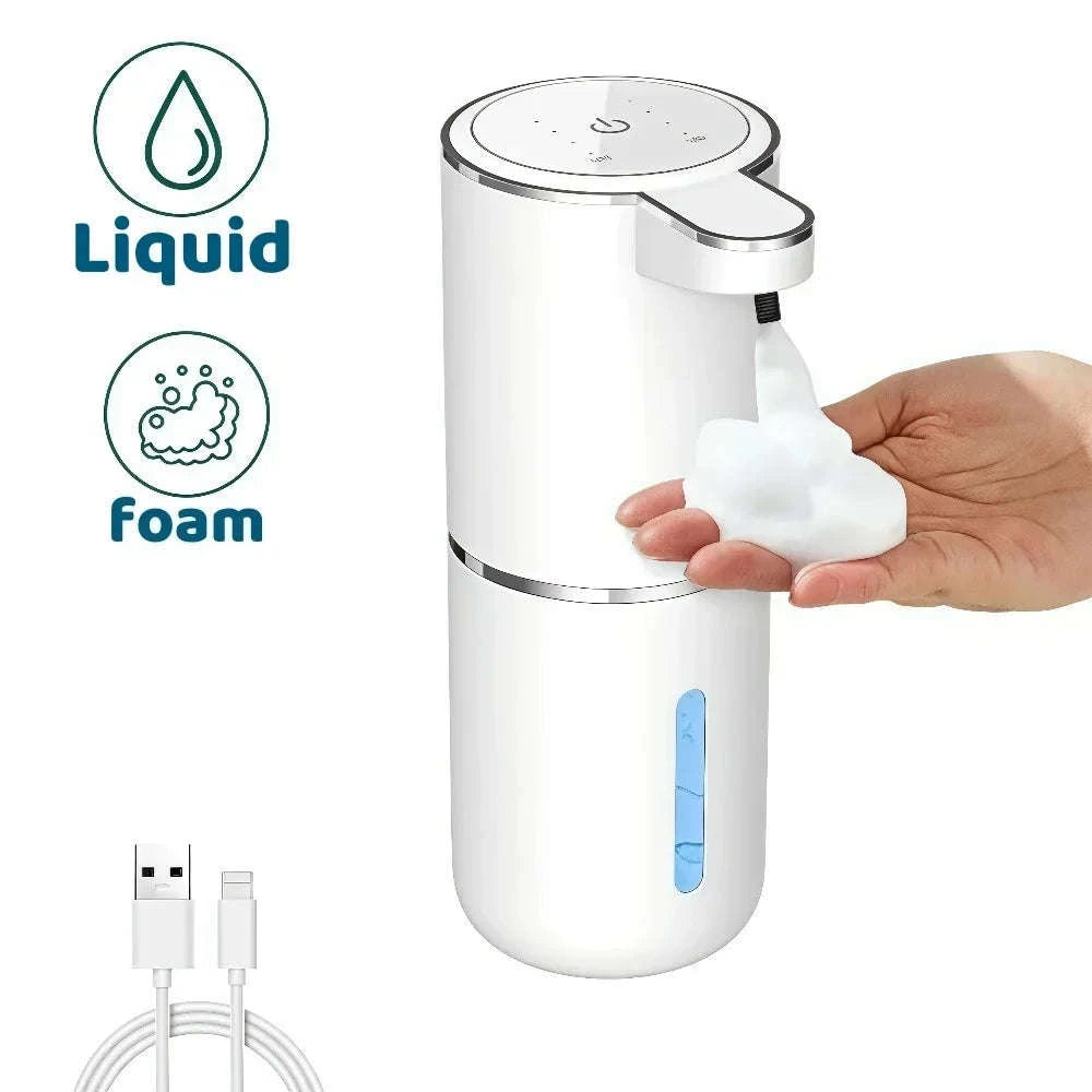 Touchless Automatic Soap Dispenser with Infrared Sensor USB Rechargeable-Foam
