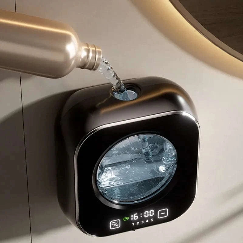Touchless Wall Mounted Soap Dispenser with Rechargeable Sensor and LCD Display-WHITE / China Mainland