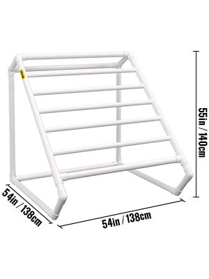 Portasciugamani da esterno per piscina con 5–8 barre, organizer autoportante in PVC