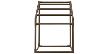 Portasciugamani da esterno per piscina con 5–8 barre, organizer autoportante in PVC