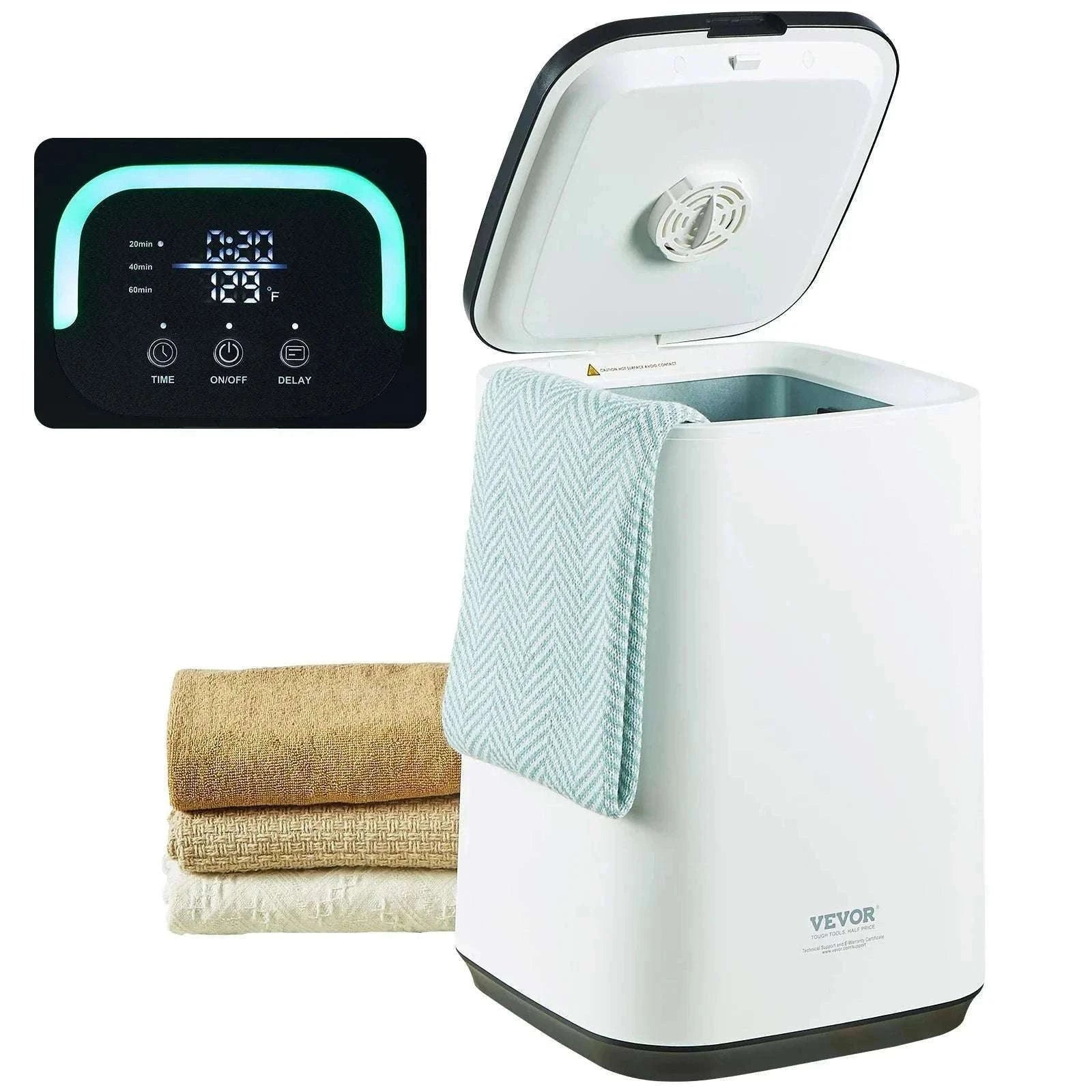 Towel Warmer Bucket with Timer, LED & Large Capacity (20L–35L)-35L / Poland