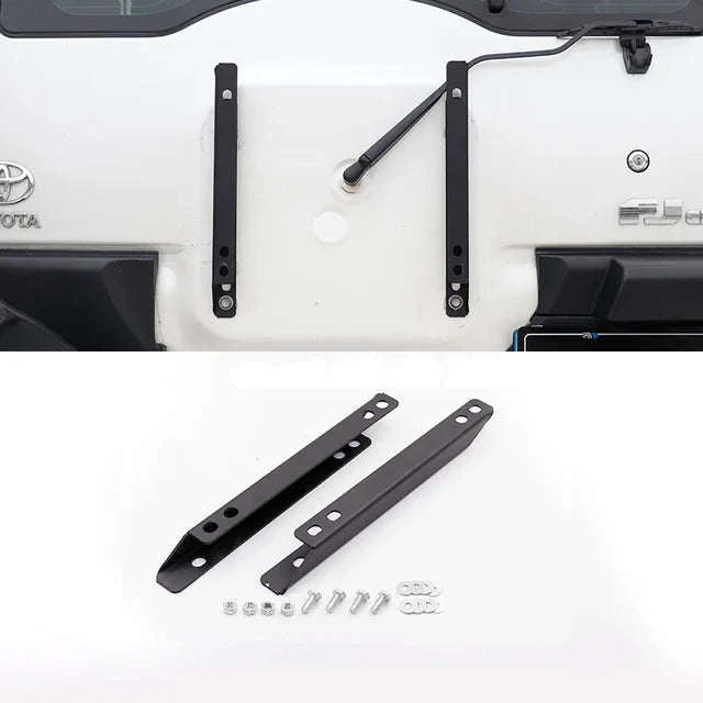 Toyota FJ Cruiser Spare Tire Move Up Bracket Off-Road Accessory-Black 2pc