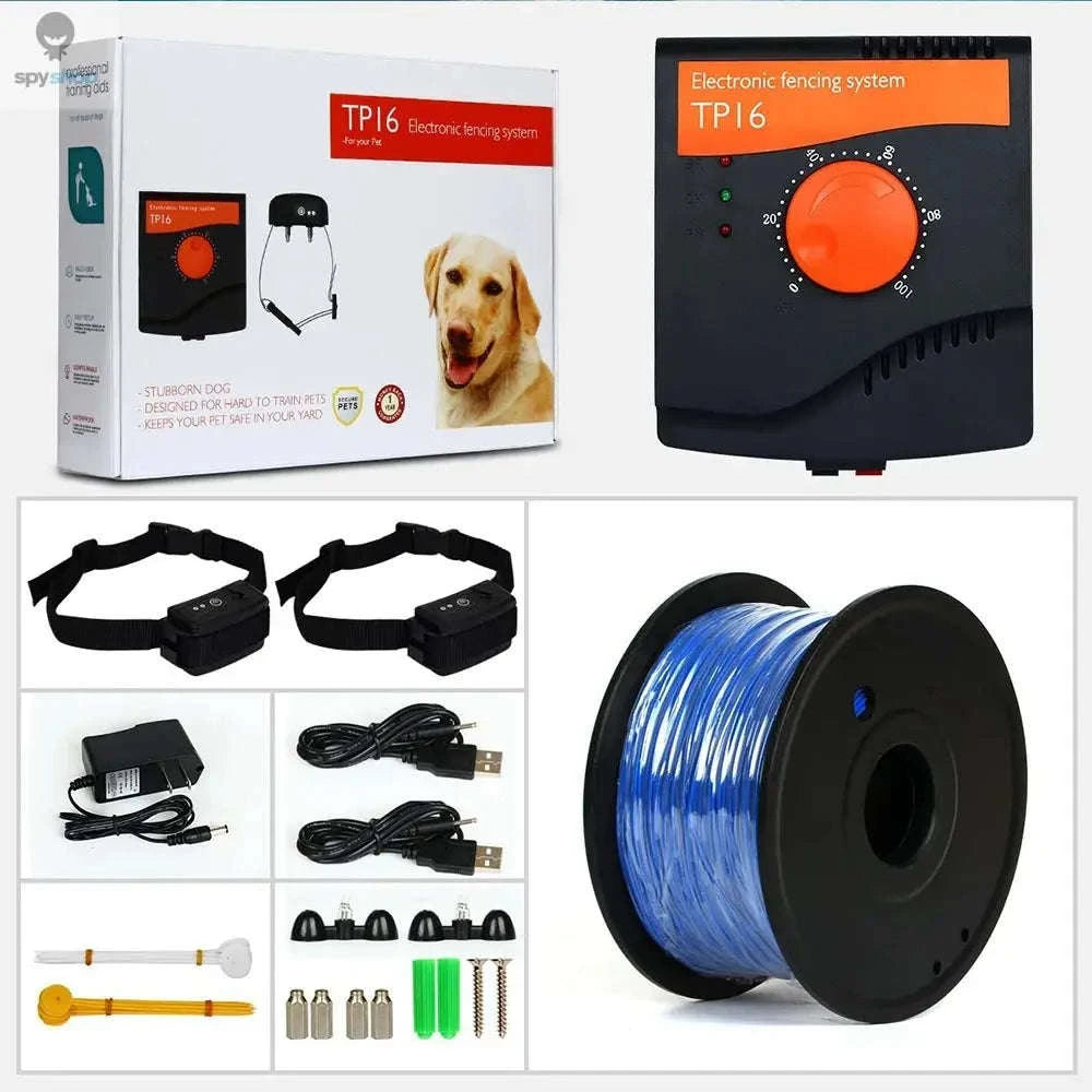 TP16 Electric Dog Fence System – Customizable Boundary & Safe Training-Wire of 300 Metres / AU Plug / CHINA