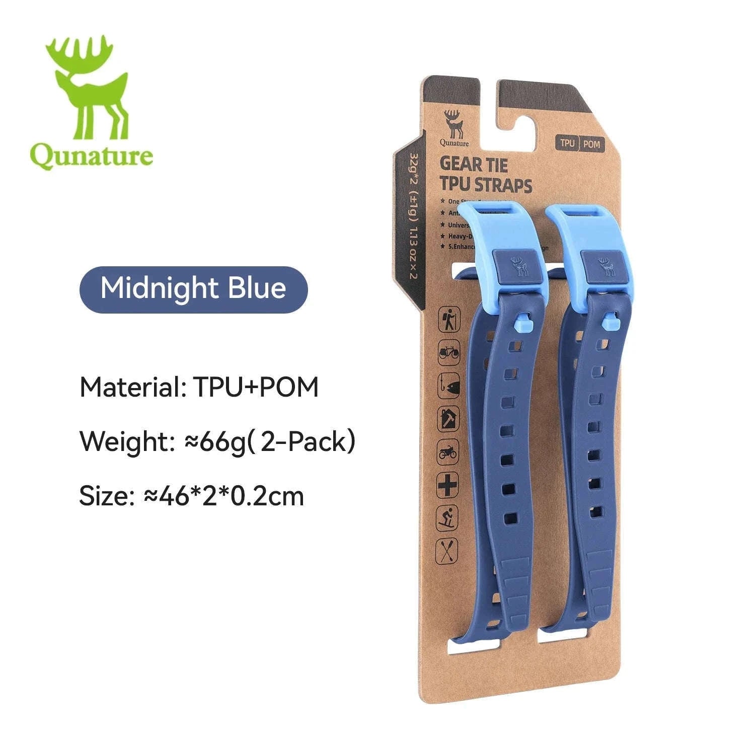 TPU Elastic Outdoor Binding Strap, 460mm Wrap-Around Hold-39003801