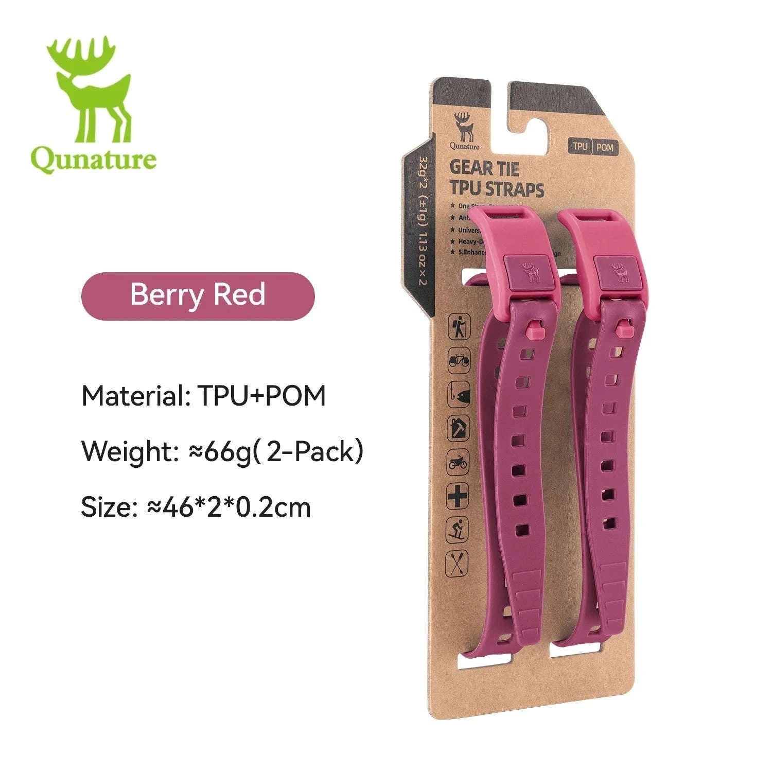 TPU Elastic Outdoor Binding Strap, 460mm Wrap-Around Hold-39003801