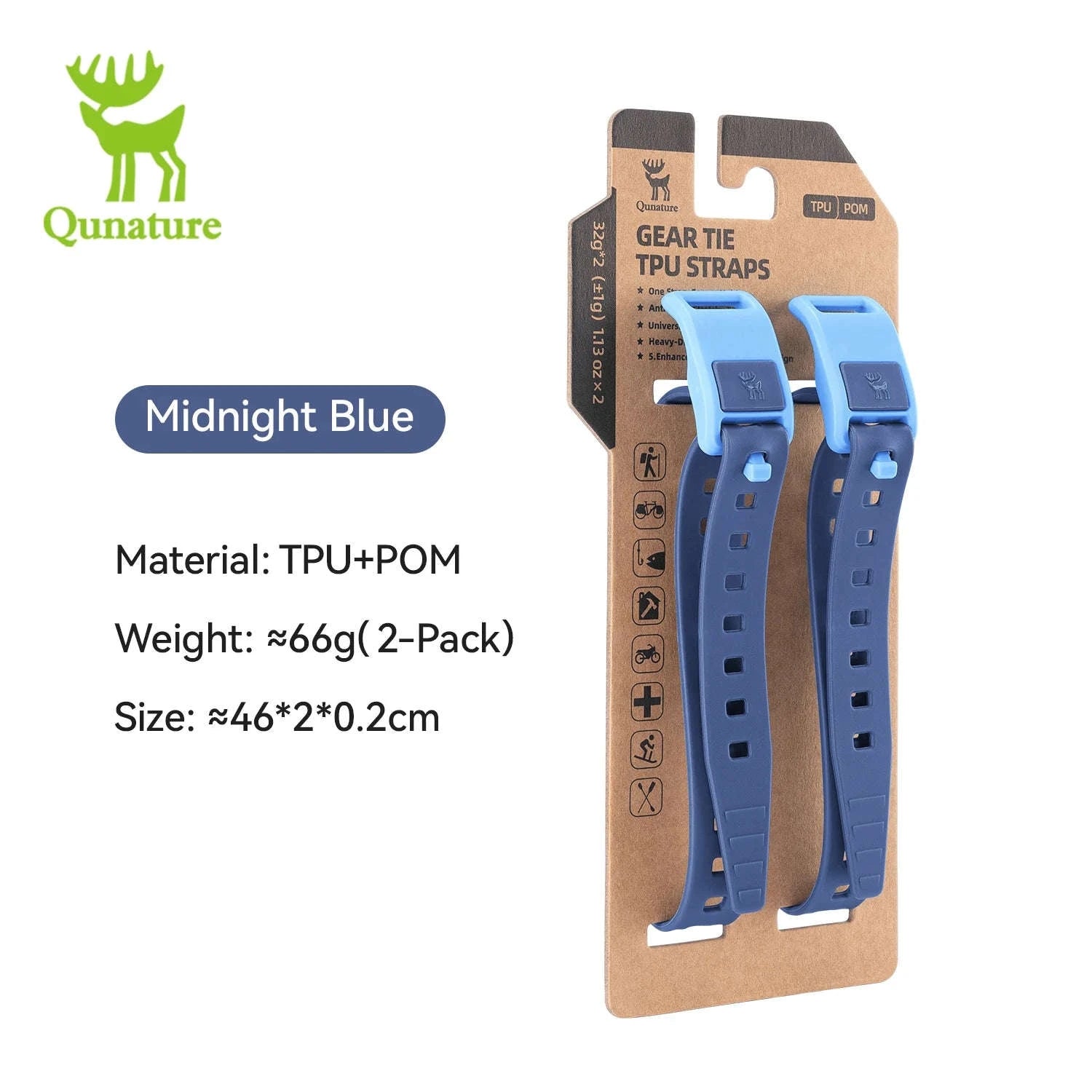 TPU Elastic Outdoor Binding Strap, 460mm Wrap-Around Hold-39003801