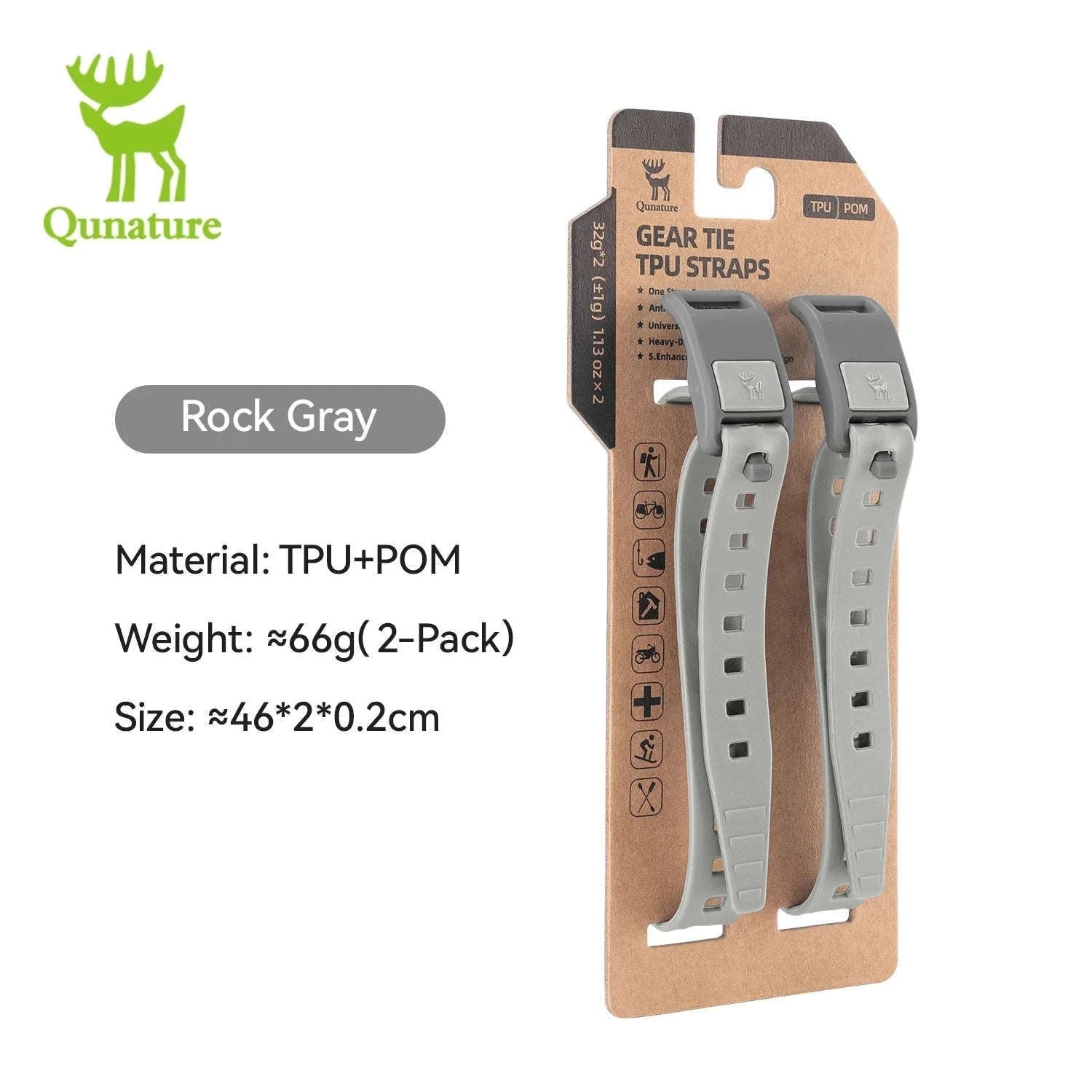 TPU Elastic Outdoor Binding Strap, 460mm Wrap-Around Hold-39003801
