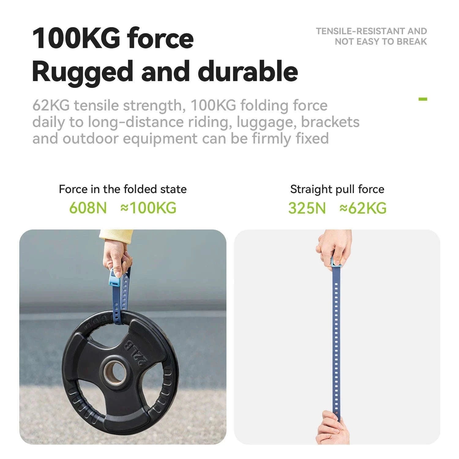 TPU Elastic Outdoor Binding Strap, 460mm Wrap-Around Hold-39003801