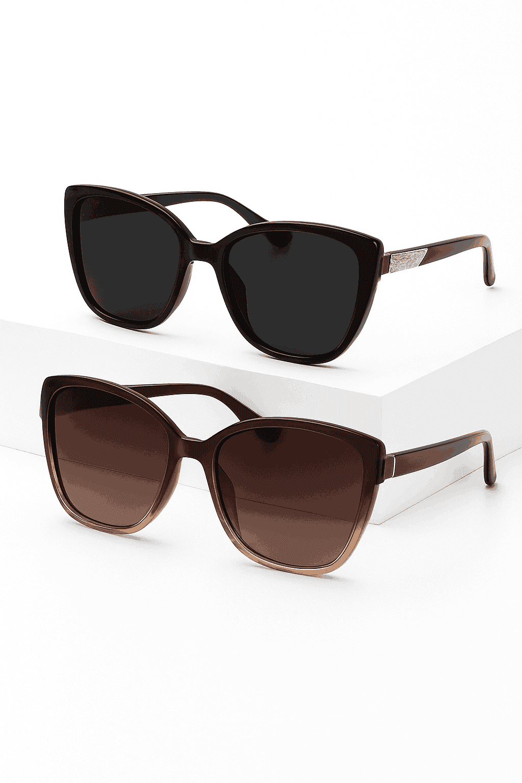 TR90 Magnetic Clip-On Sunglasses with Polarized Lenses-86003-C3 / +50