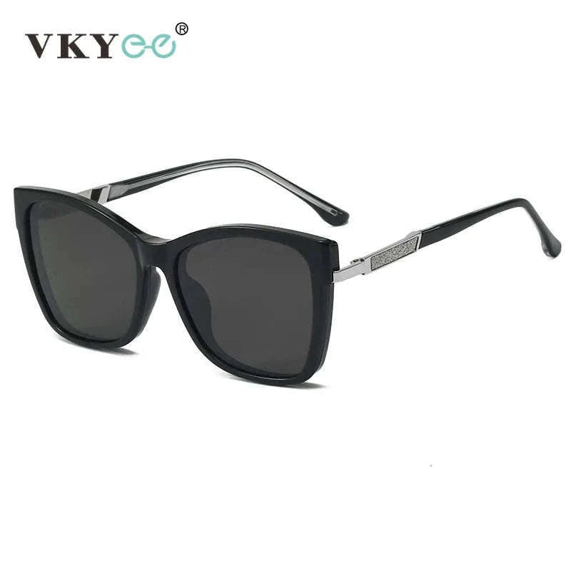 TR90 Magnetic Clip-On Sunglasses with Polarized Lenses-