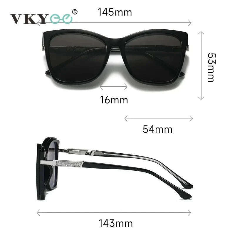 TR90 Magnetic Clip-On Sunglasses with Polarized Lenses-