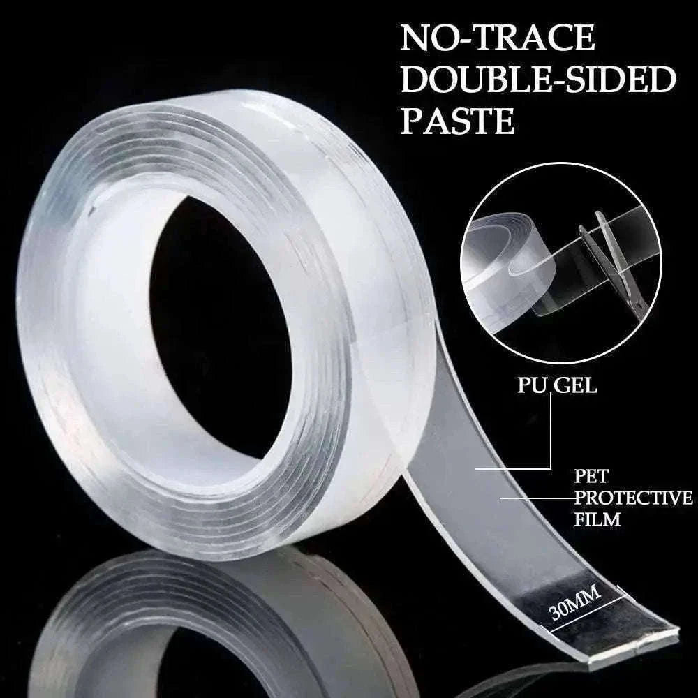 Traceless Nano Tape – Transparent Double-Sided Mounting Gel-1m / 1mm / 20mm