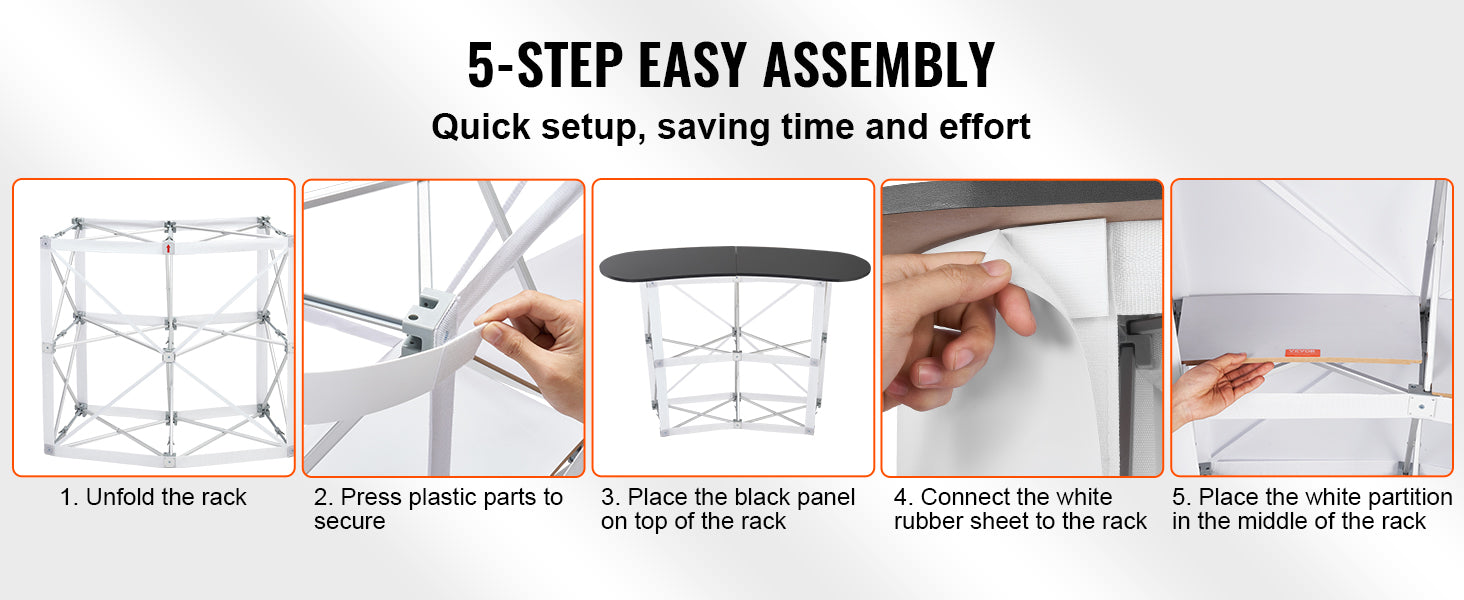 Portable Trade Show Counter Stand Foldable Podium Display Table