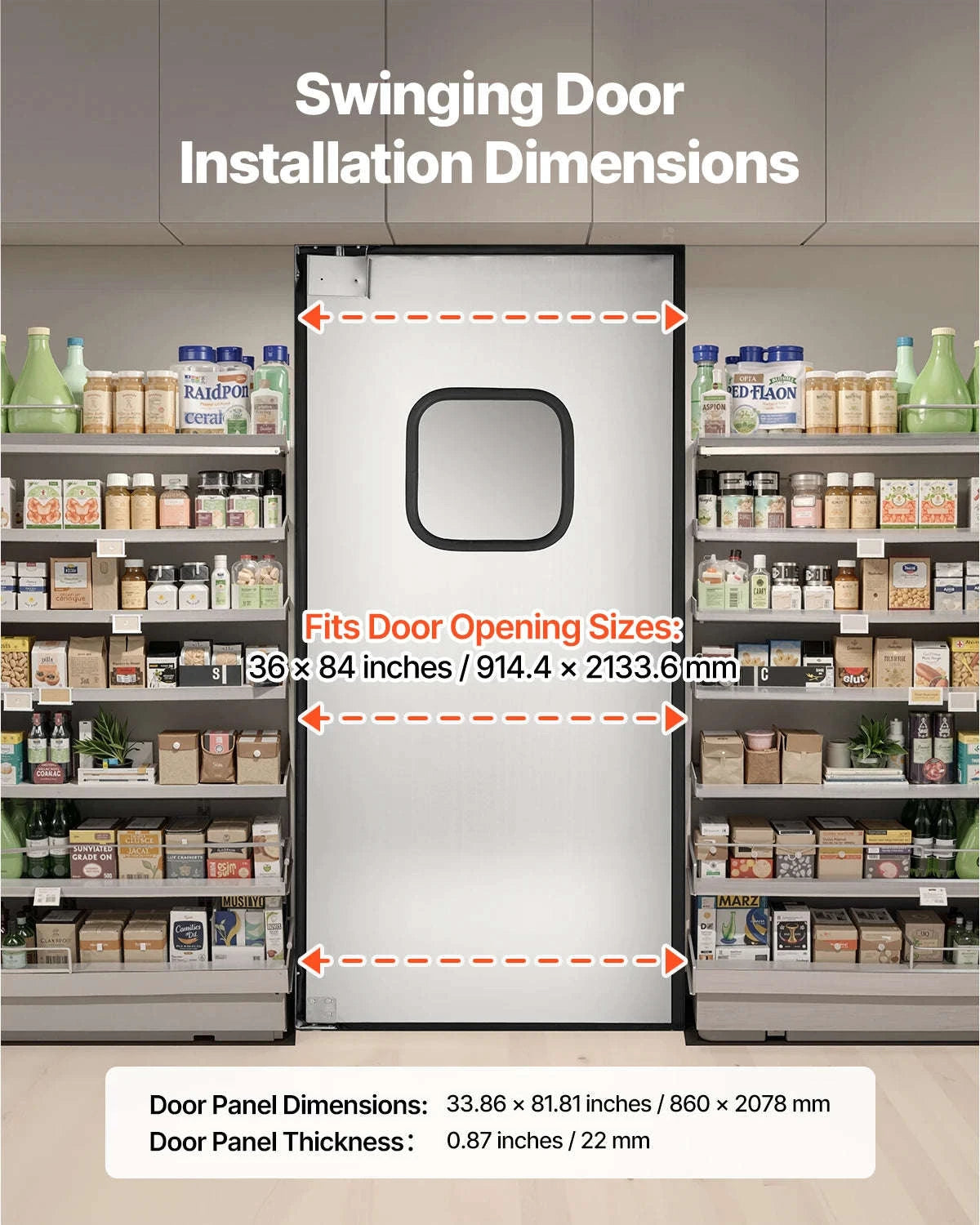 Traffic Swing Door for 36x84 in Opening-United States