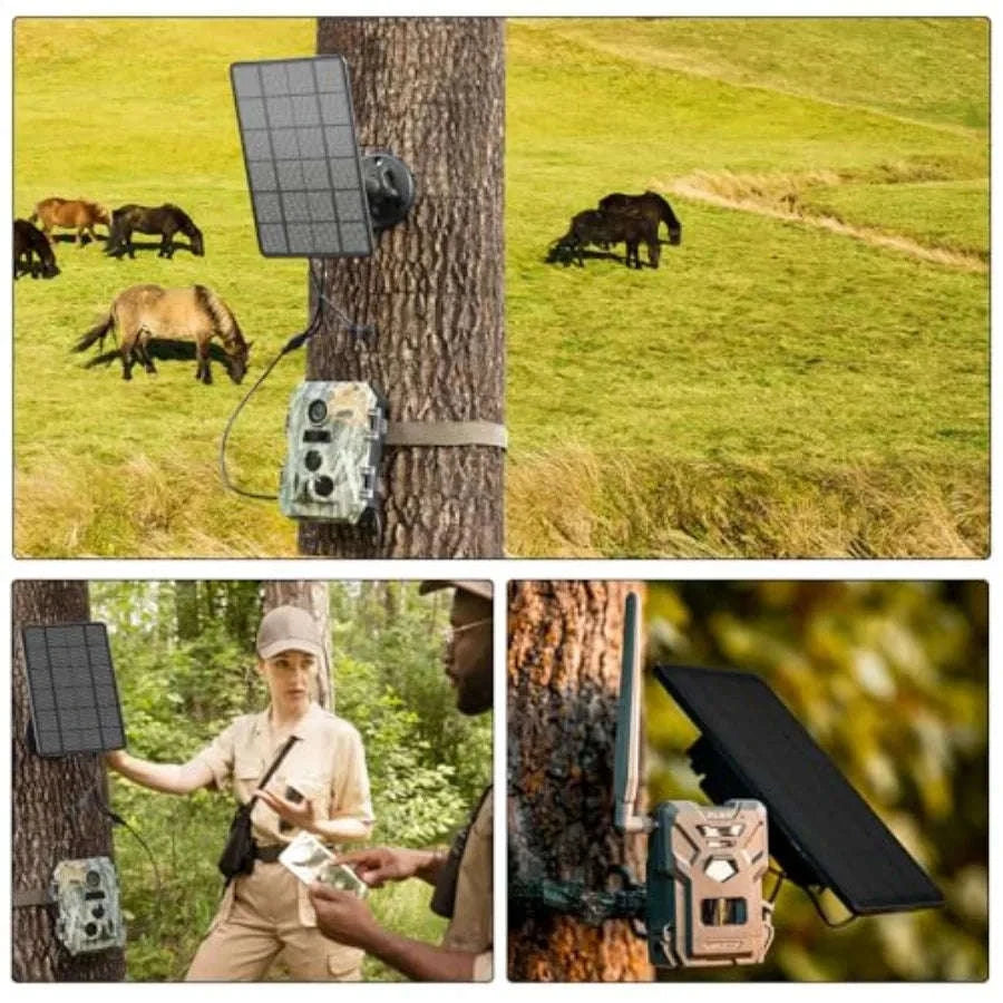 Trail Camera Solar Panel with 5000mAh Battery and IP66 Protection-United States / 5000mAh2packs