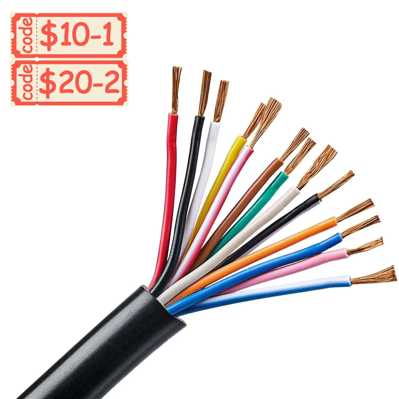 Trailer Cable 13/7/5 Core 2m 5m Black-13-core-5-Meter / China Mainland