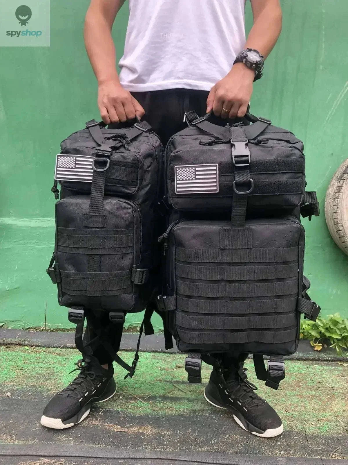 TrailForce Tactical Backpack Waterproof MOLLE Outdoor Pack-50L (Green)