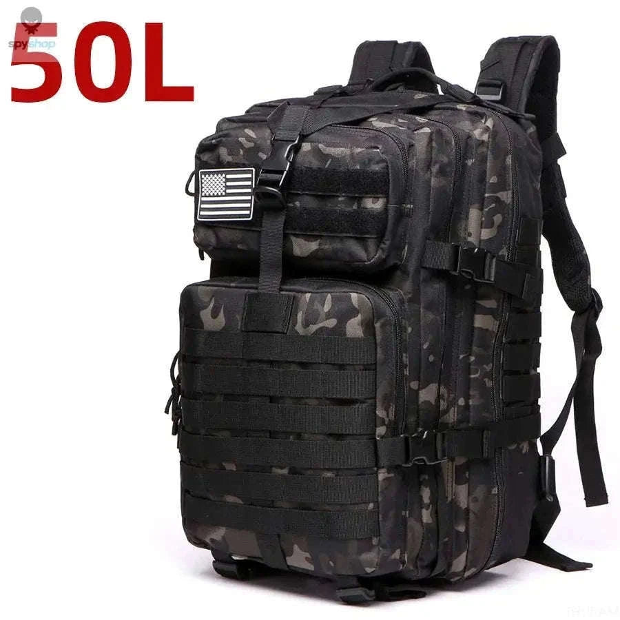 TrailForce Tactical Backpack Waterproof MOLLE Outdoor Pack-50L (Green)