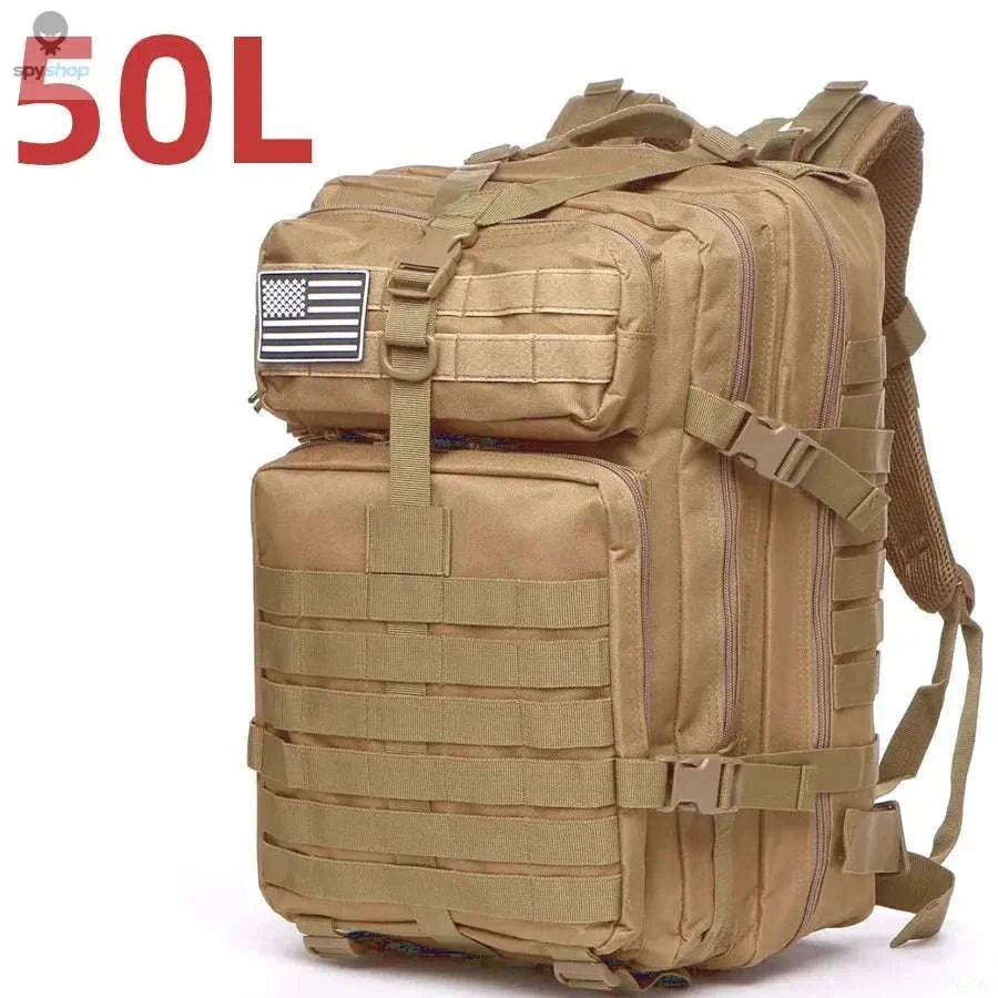 TrailForce Tactical Backpack Waterproof MOLLE Outdoor Pack-50L (Green)