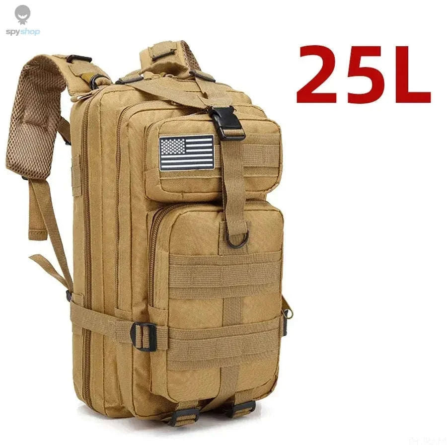 TrailForce Tactical Backpack – Waterproof, MOLLE‑Ready, 25L/50L Outdoor Pack-50L (Green)