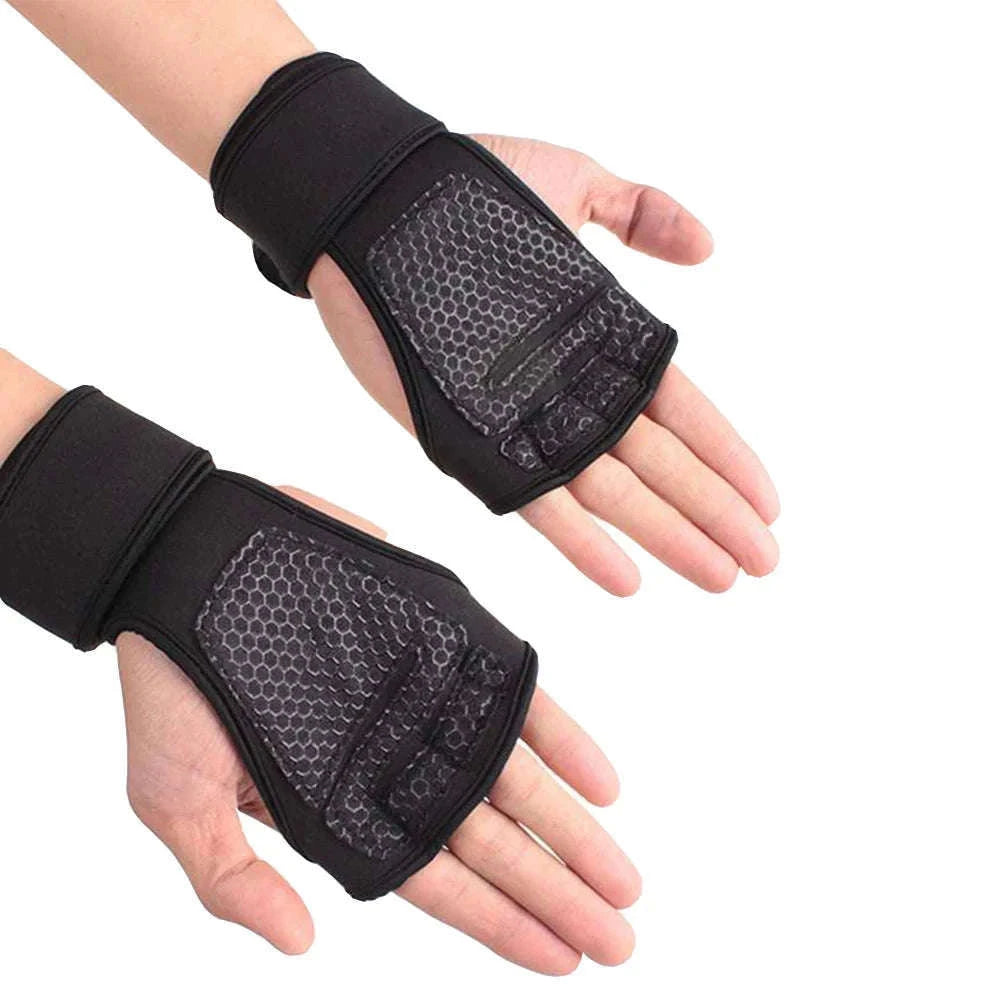 Training Sport Gloves for Weightlifting and Workout Support-A-Red / L