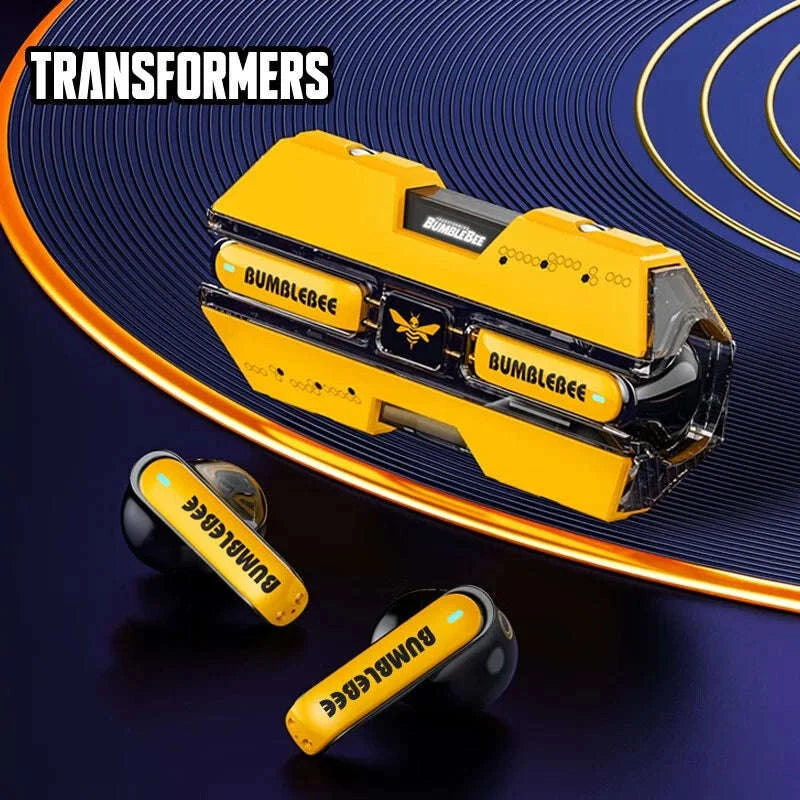 Transformers TF-T01 Wireless Gaming Earbuds Bluetooth 5.3 Low Latency-TF-T01 Yellow / United States