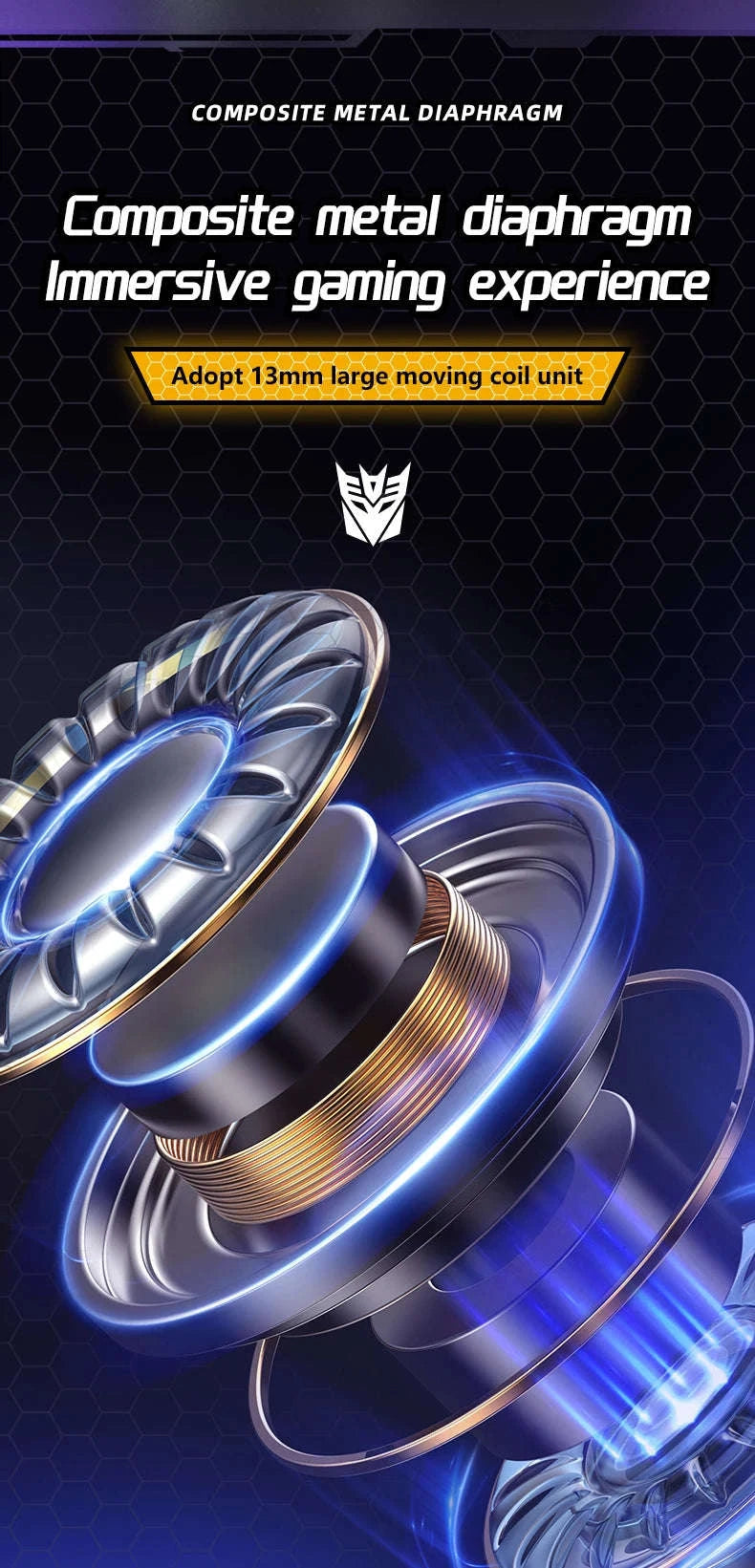 Transformers TF-T01 Wireless Gaming Earbuds Bluetooth 5.3 Low Latency-TF-T01 Yellow / United States