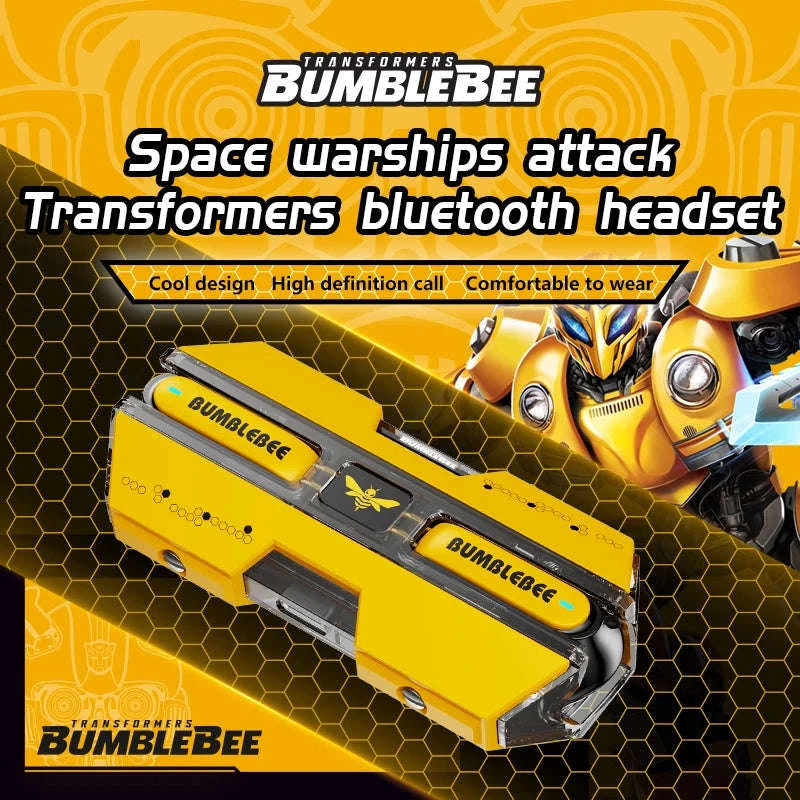 Transformers TF-T01 Wireless Gaming Earbuds Bluetooth 5.3 Low Latency-TF-T01 Yellow / United States
