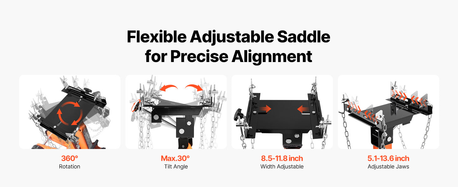 SucceBuy Transmission Jack Adapter 1100 lbs / 0.5 Ton Load Capacity Automotive Transmission Lift Adapter for Garage Repair Shop