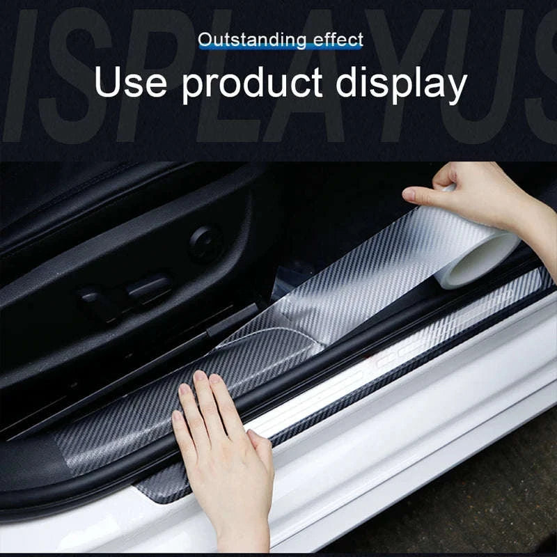Transparent Carbon Fiber Car Sticker Protector-5cmX10m