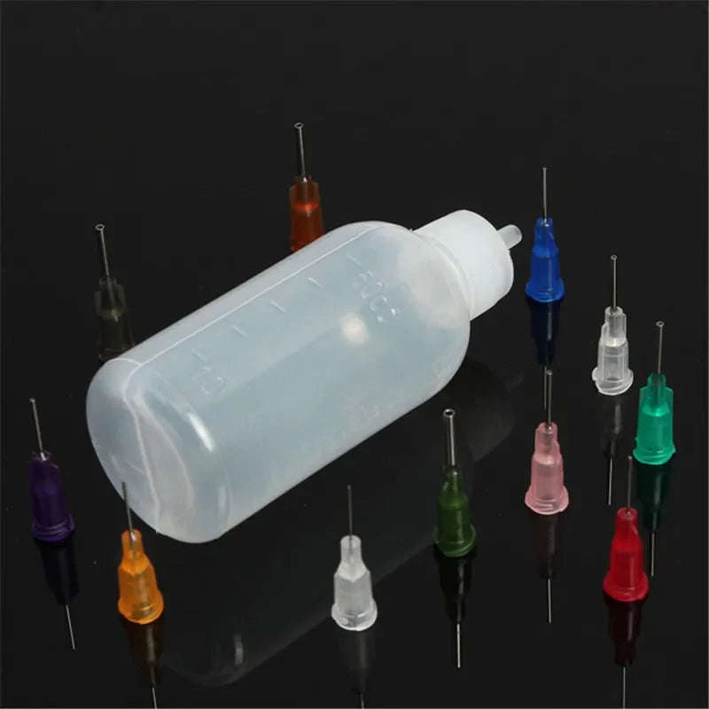 Transparent Glue Bottle with Precision Needle Dispenser-30ml