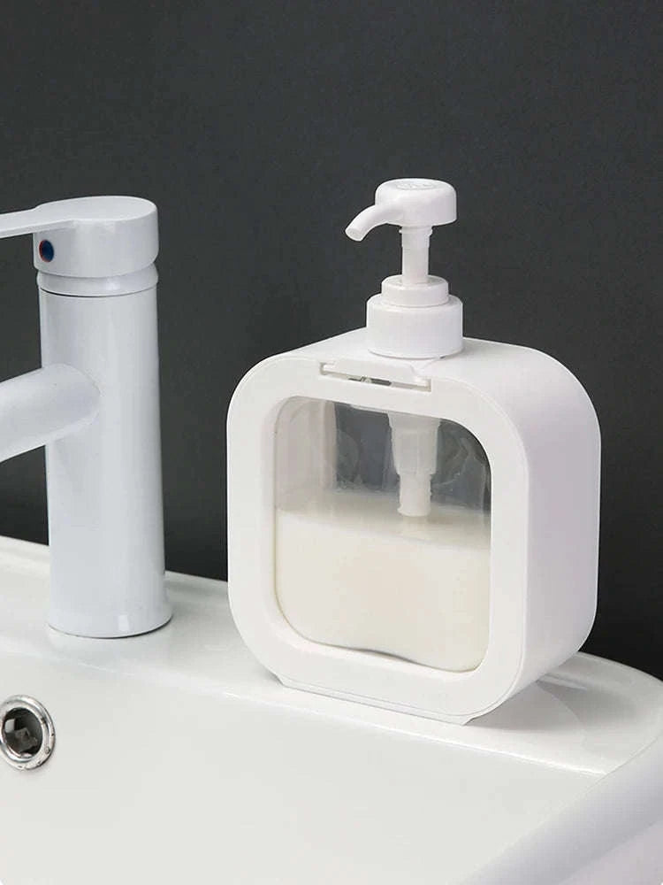 Transparent Large‑Capacity Soap Dispenser Bottle-300 ml