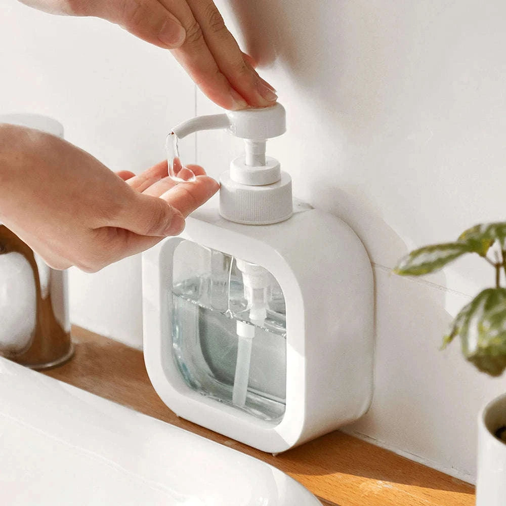 Transparent Large‑Capacity Soap Dispenser Bottle-300 ml