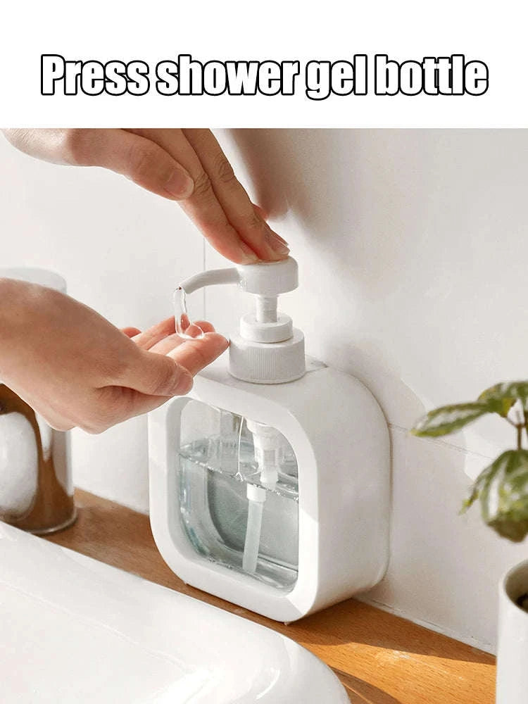 Transparent Large‑Capacity Soap Dispenser Bottle-300 ml