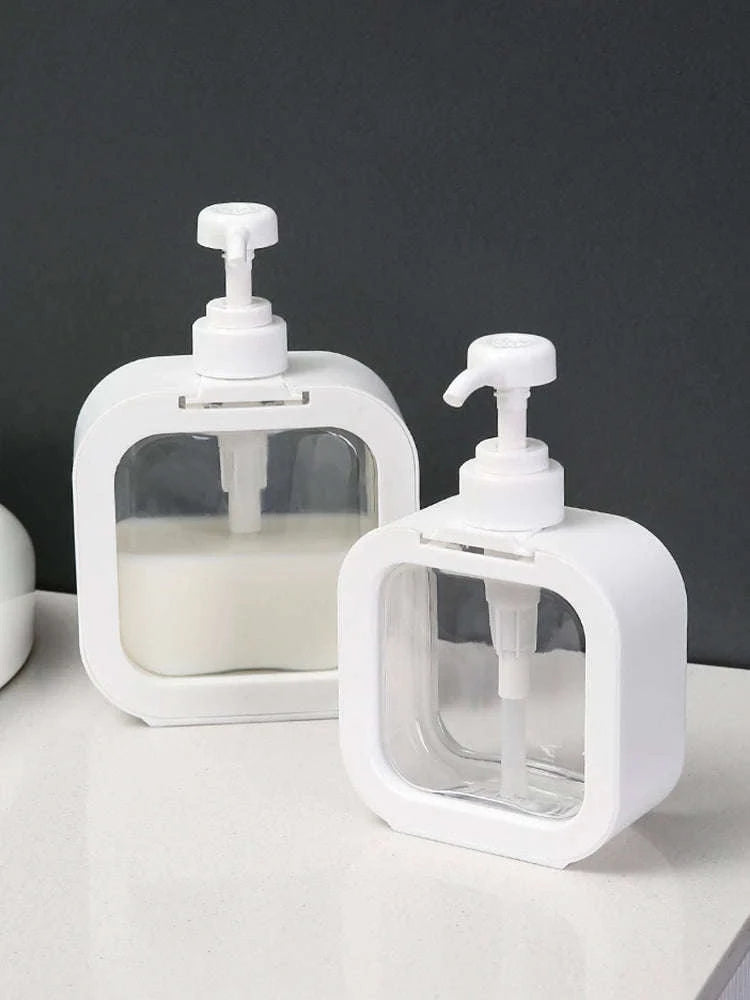 Transparent Large‑Capacity Soap Dispenser Bottle-300 ml
