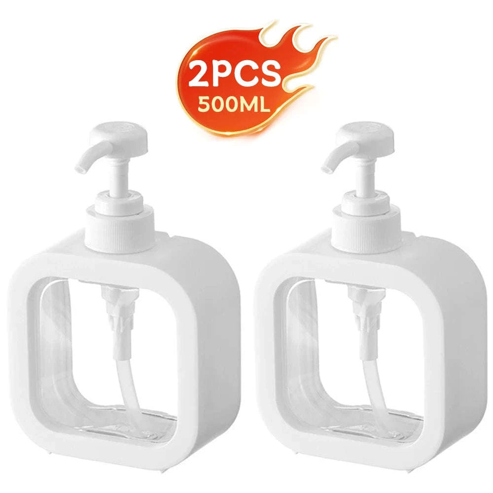 Transparent Large‑Capacity Soap Dispenser Bottle-300 ml