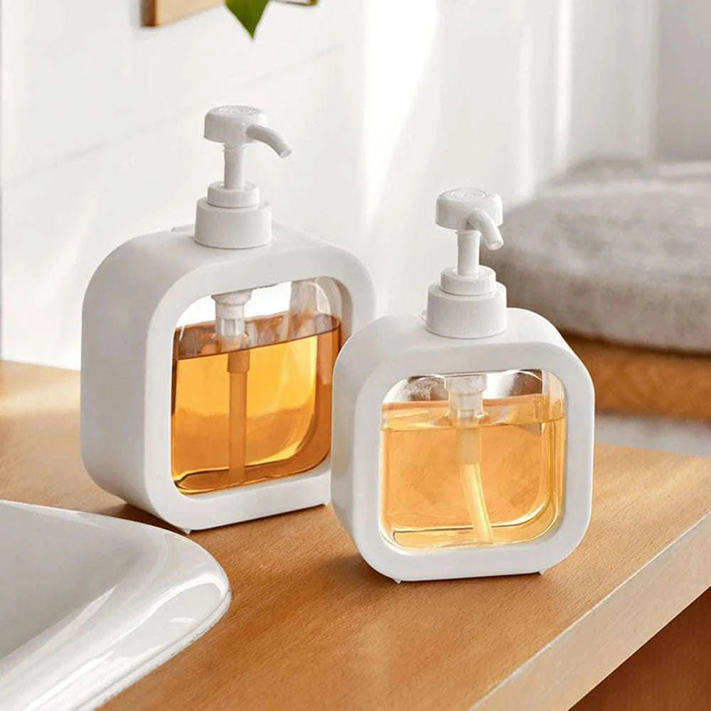 Transparent Large‑Capacity Soap Dispenser Bottle-300 ml