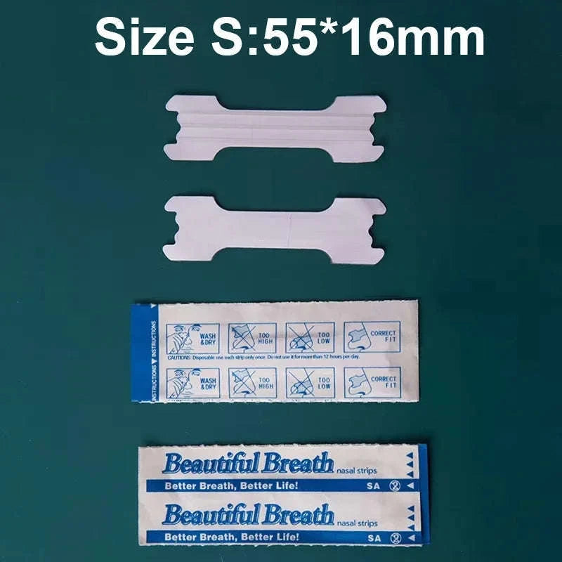 Transparent Nasal Strips for Better Breathing & Snoring Relief-United States / 50pcs / Size L