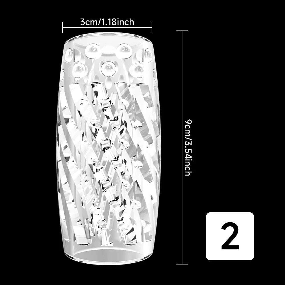 Transparent TPE Real Touch Masturbator Cup-1