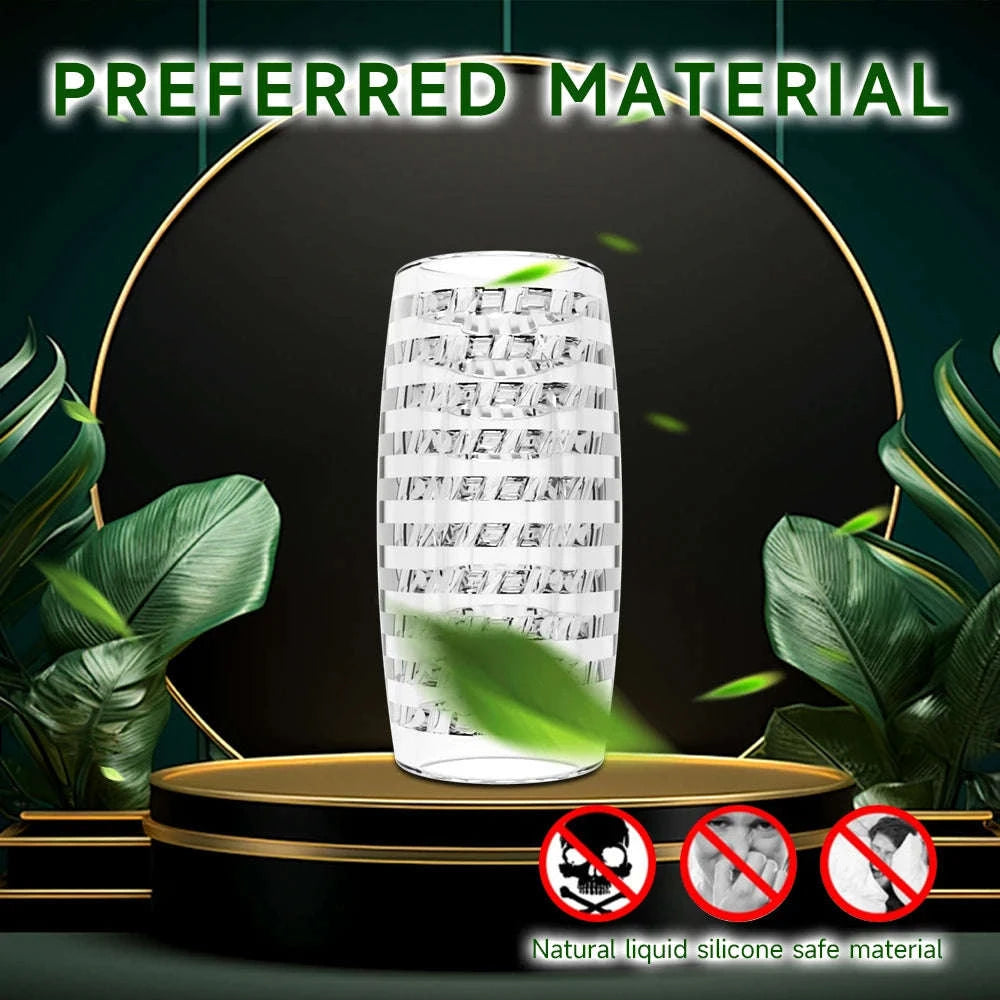 Transparent TPE Real Touch Masturbator Cup-1