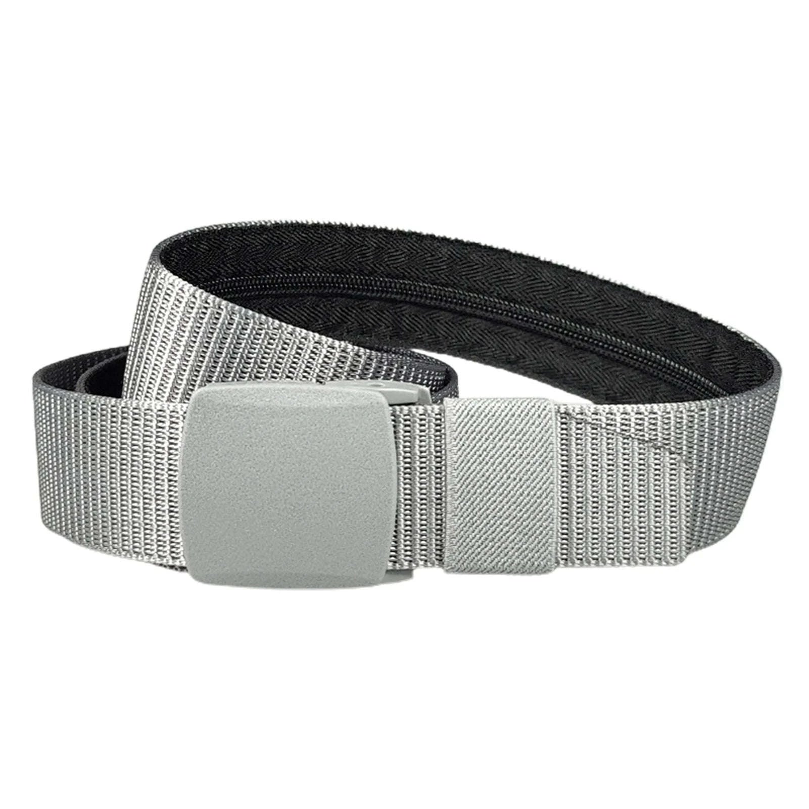 Travel Cash Anti-Theft Belt with Hidden Zipper Pocket-Dark gray