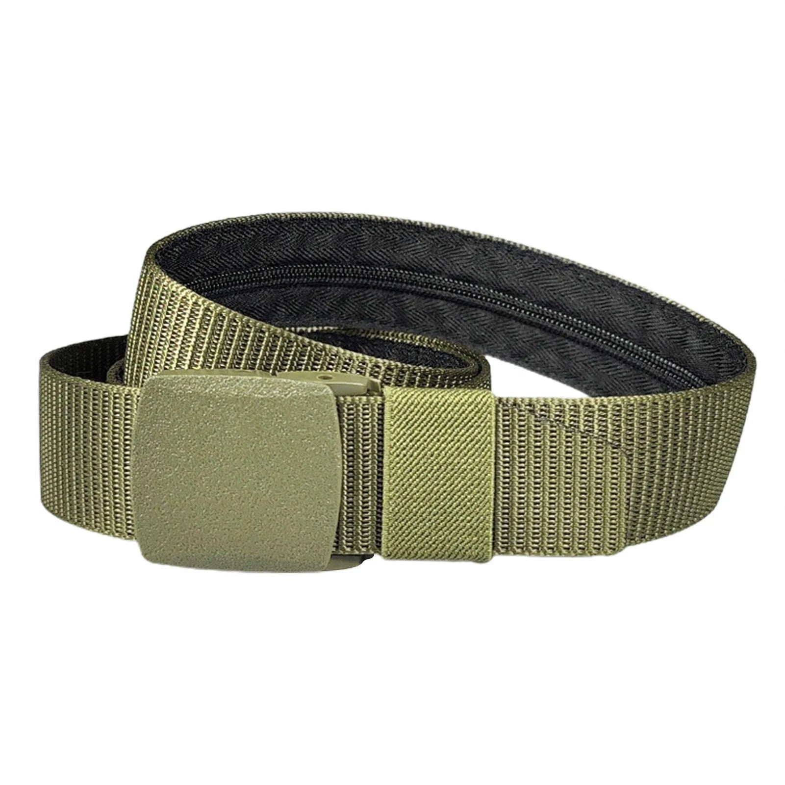 Travel Cash Anti-Theft Belt with Hidden Zipper Pocket-Dark gray