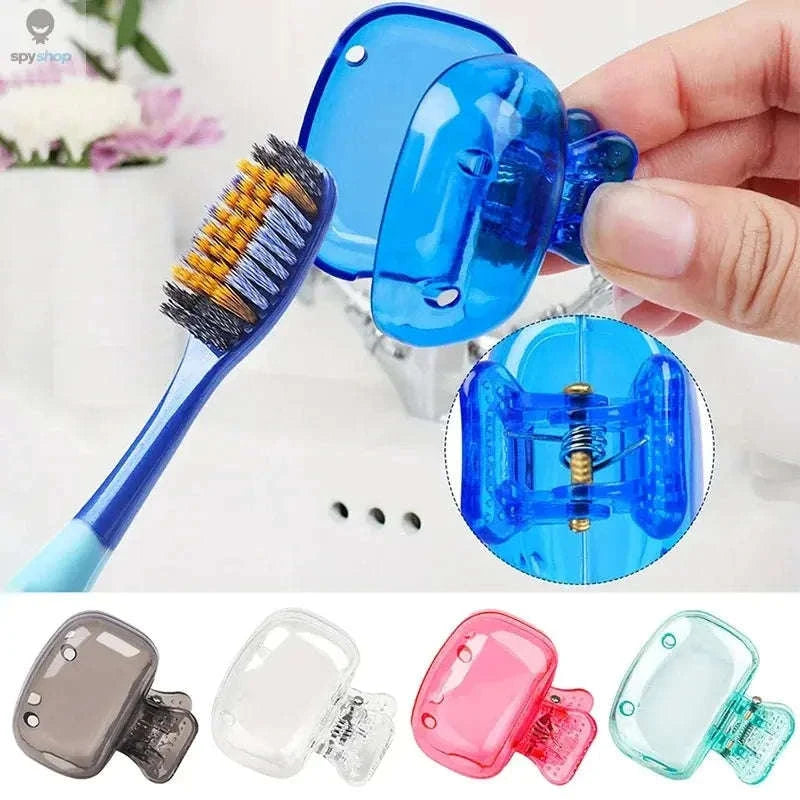 Travel Toothbrush Holder – Hygienic, Compact Protection for Your Brush-Blue and Pink