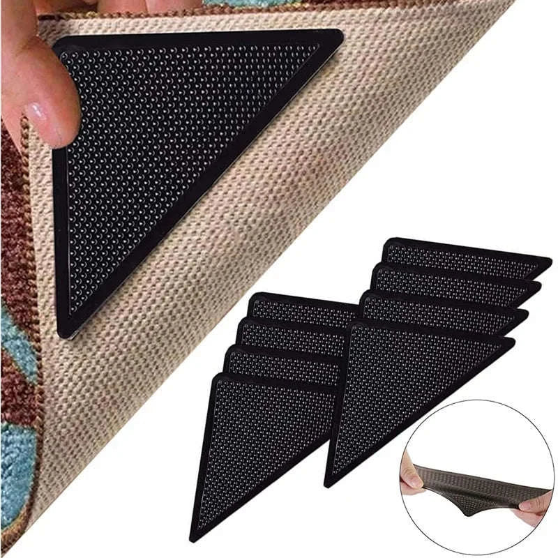 Triangle Reusable Anti Slip Rug Gripper Pads-8pcs