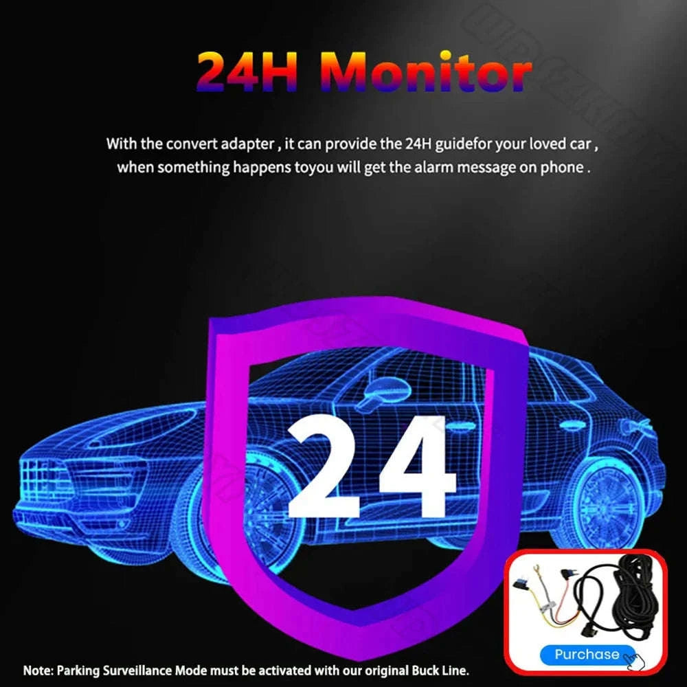 Triple Lens Dashcam WiFi 3‑Channel 1080P HD Recorder-X94-WIFI-3CAM / 64G